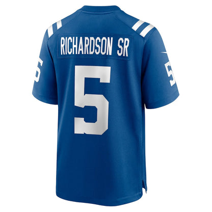 IN.Colts #5 Anthony Richardson Sr. Royal Team Game American Football Jerseys