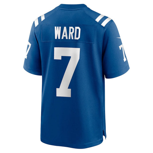 IN.Colts #7 Charvarius Ward Royal Team Game Stitched American Football Jerseys