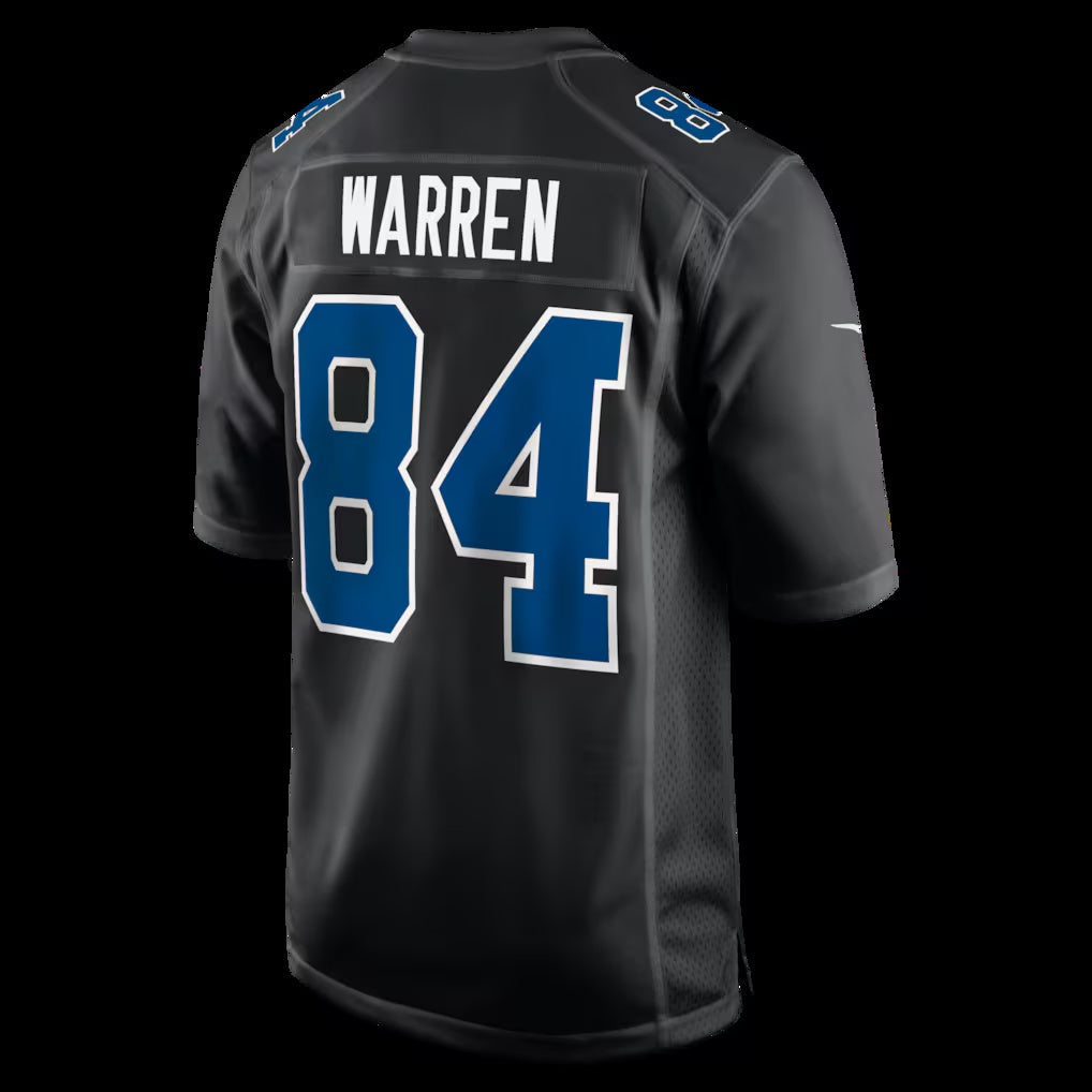 IN.Colts #84 Tyler Warren Carbon Black Fashion Game Stitched American Football Jerseys