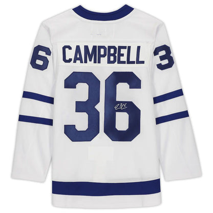 T.Maple Leafs #36 Jack Campbell Fanatics Authentic Autographed Jersey White Stitched American Hockey Jerseys CROVYIE