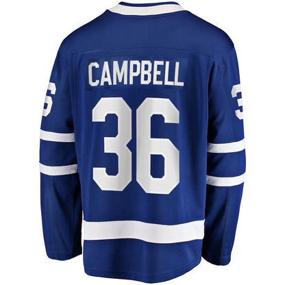 T.Maple Leafs #36 Jack Campbell Fanatics Branded Home Breakaway Player Jersey Blue Stitched American Hockey Jerseys CROVYIE