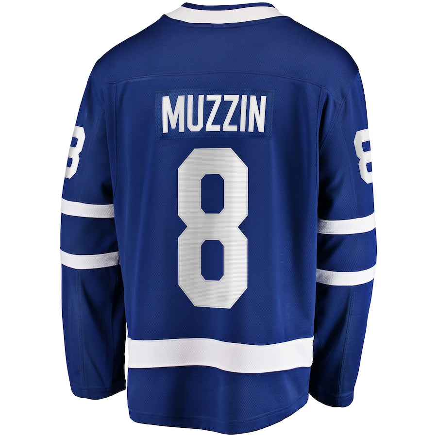 T.Maple Leafs #8 Jake Muzzin Fanatics Branded Replica Player Jersey  Blue Stitched American Hockey Jerseys CROVYIE