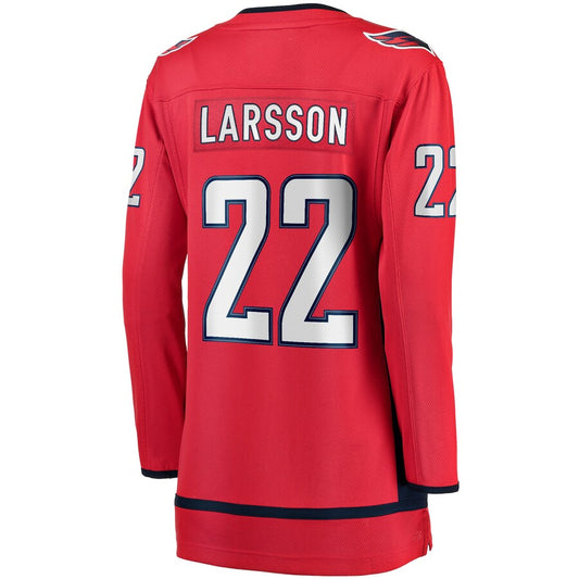 W.Capitals #22 Johan Larsson Fanatics Branded Home Breakaway Player Jersey  Red Stitched American Hockey Jerseys CROVYIE
