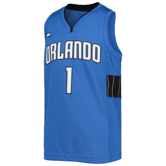 O.Magic #1 Jonathan Isaac Jordan Brand  2020-21 Player Jersey Statement Edition Blue Stitched American Basketball Jersey