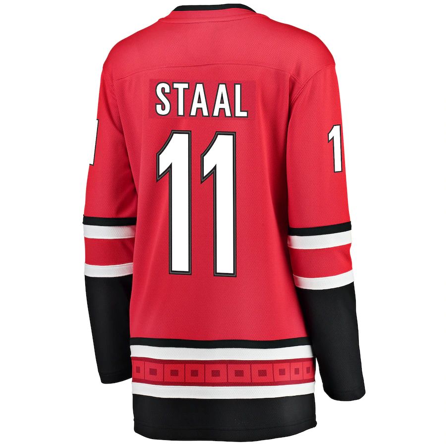 C.Hurricanes #11 Jordan Staal Fanatics Branded Home Breakaway Player Jersey Red Stitched American Hockey Jerseys CROVYIE