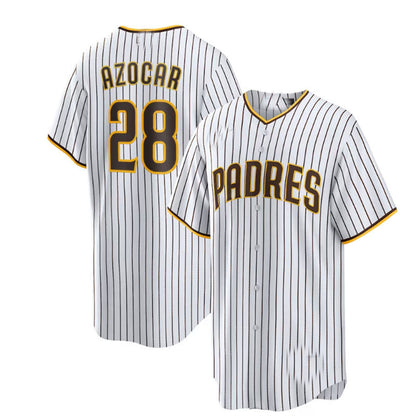 San Diego Padres #28 Jos¡§| Azocar Home Replica Player Jersey - White Baseball Jerseys