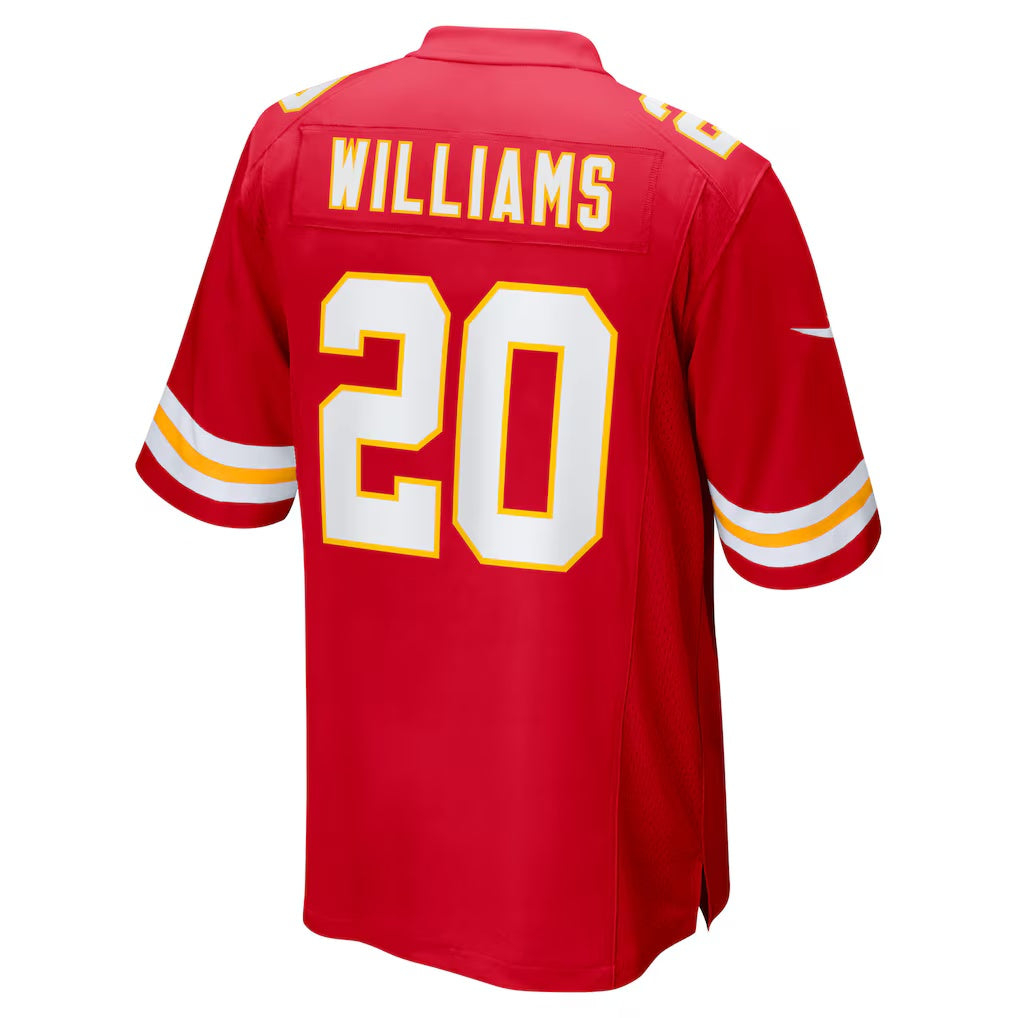 KC.Chiefs #20 Nohl Williams Red Team Game Stitched American Football Jerseys