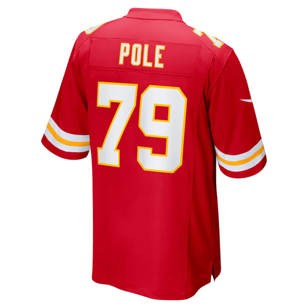 KC.Chiefs #79 Esa Pole Red Team Game Stitched American Football Jerseys