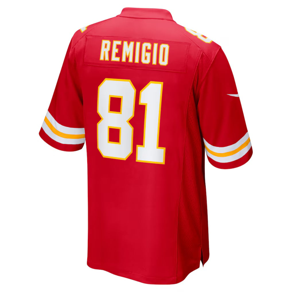 KC.Chiefs #81 ikko Remigio Red Team Game Stitched American Football Jerseys