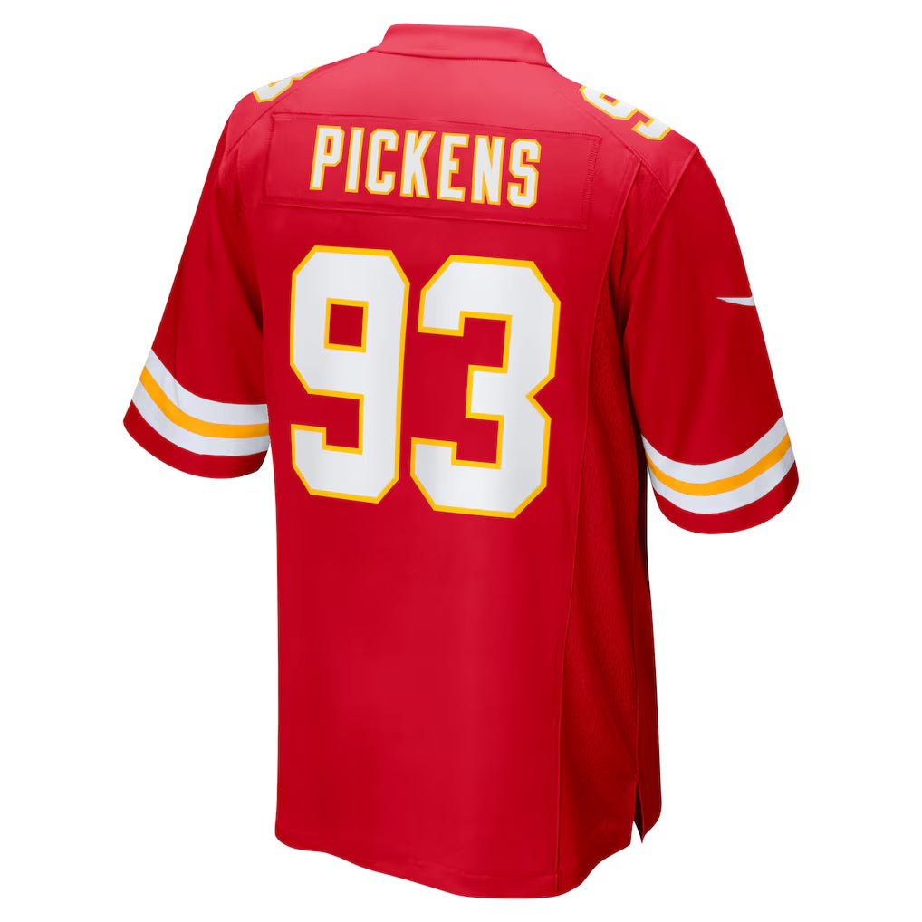 KC.Chiefs #93 Zacch Pickens Red Team Game Stitched American Football Jerseys