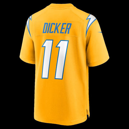 LA.Chargers #11 Cameron Dicker Gold Alternate Game Stitched American Football Jerseys