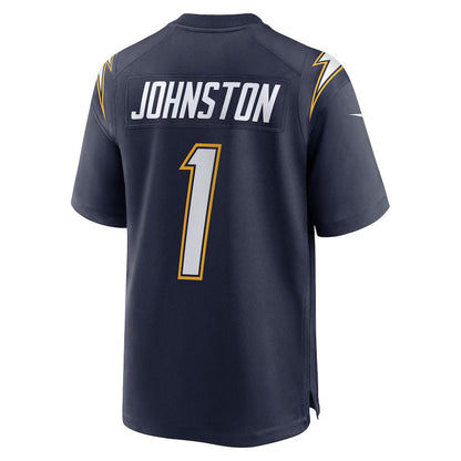 LA.Chargers #1 Quentin Johnston Navy Alternate Super Chargers Game Player Stitched American Football Jerseys