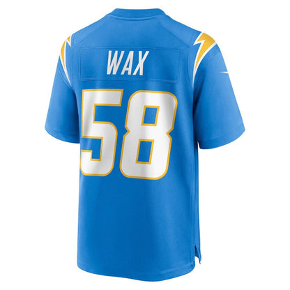 LA.Chargers #58 Marlowe Wax Powder Blue Team Game Stitched American Football Jerseys