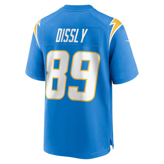 LA.Chargers #89 Will Dissly Powder Blue Team Game Stitched American Football Jerseys