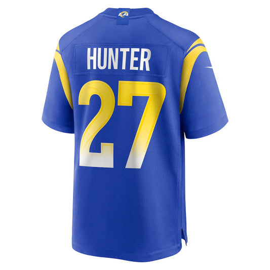 LA.Rams #27 Jarquez Hunter Royal Team Game Stitched American Football Jerseys
