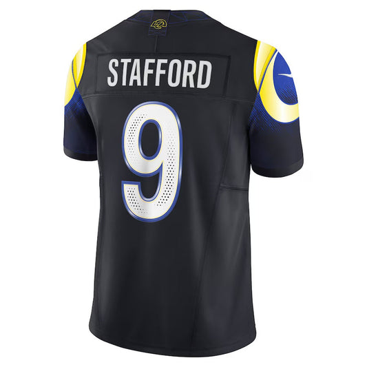 LA.Rams #9 Matthew Stafford 2025 Rivalries Collection Limited Jersey-CROVYIE - Midnight Blue Stitched American Football Jersey-CROVYIE