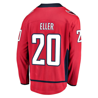 W.Capitals #20 Lars Eller Fanatics Branded Home Breakaway Player Jersey  Red Stitched American Hockey Jerseys CROVYIE