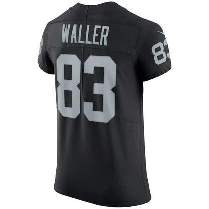 LV. Raiders #83 Darren Waller Black Vapor Elite Jersey Stitched American Football Jerseys
