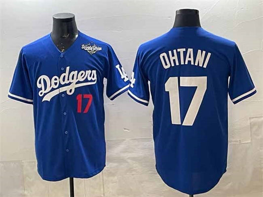 Los Angeles Dodgers #17 Shohei Ohtani Royal 2025 World Series Limited Stitched Baseball Jersey
