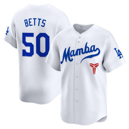 Los Angeles Dodgers #50 Mookie Betts Mamba Vapor Premier Limited Jersey - All Stitched Baseball Jersey