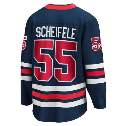 W.Jets #55 Mark Scheifele Fanatics Branded 2021-22 Alternate Premier Breakaway Player Jersey Navy Stitched American Hockey Jerseys CROVYIE