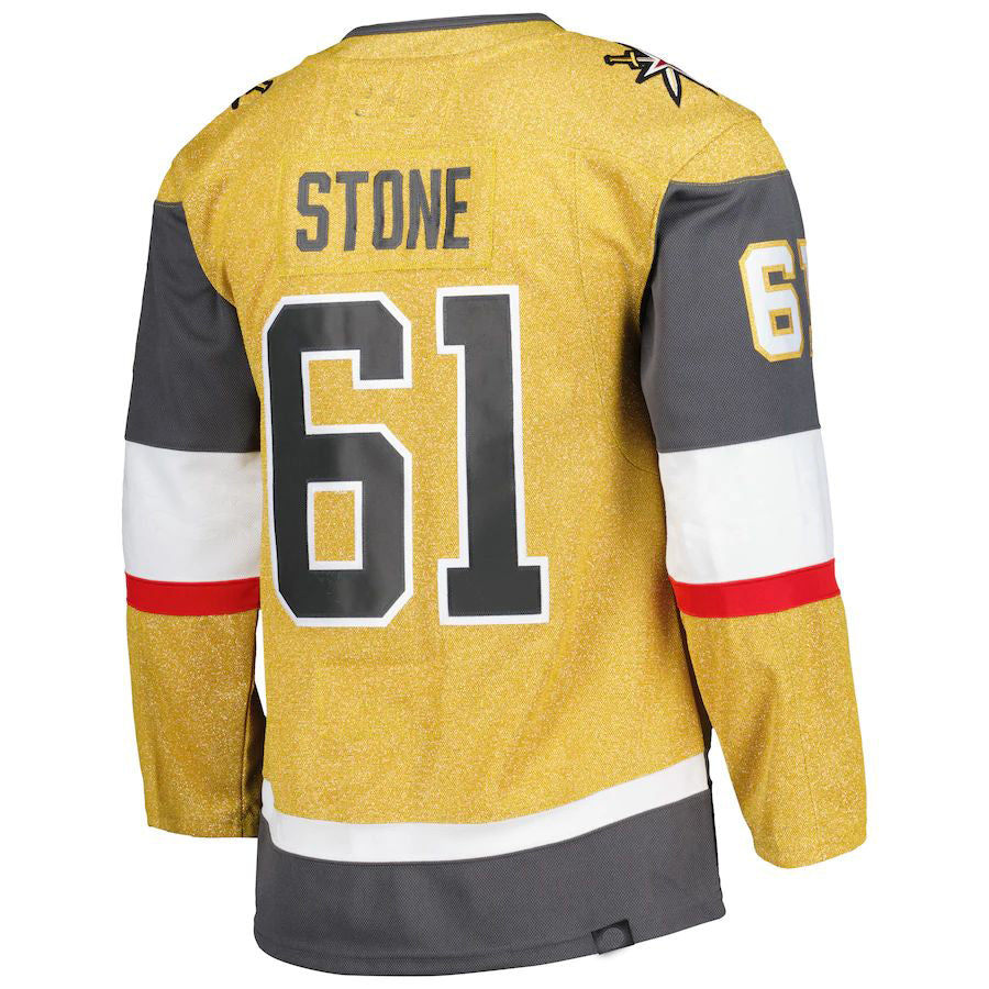 V.Golden Knights #61 Mark Stone Captain Patch Primegreen Authentic Pro Alternate Player Jersey Gold Alternate Jersey Hockey Jerseys CROVYIE