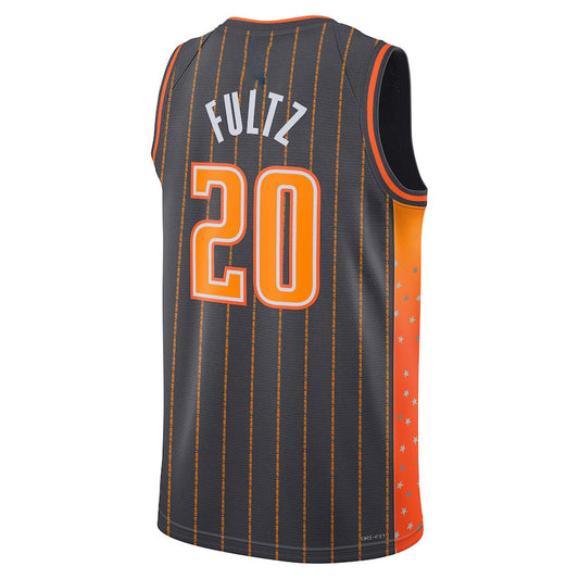 O.Magic #20 Markelle Fultz 2021-22 Swingman Jersey City Edition Anthracite Stitched American Basketball Jersey