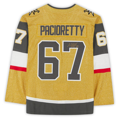 V.Golden Knights #67 Max Pacioretty Fanatics Authentic Autographed Gold Alternate Authentic Jersey Hockey Jerseys CROVYIE