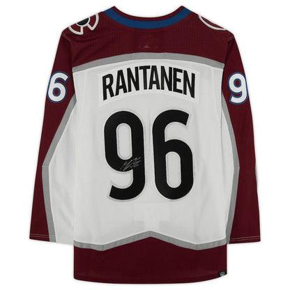 C.Avalanche #96 Mikko Rantanen Fanatics Authentic Autographed  Burgundy Stitched American Hockey Jerseys CROVYIE