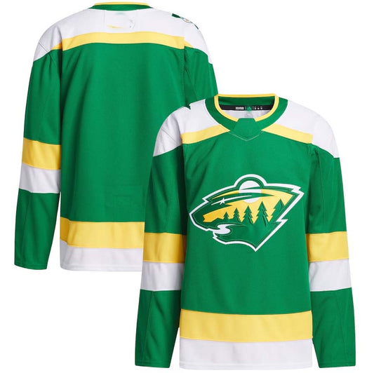 M.Wild 2023-24 Alternate Primegreen Authentic Jersey ¨C Green Stitched American Hockey Jerseys CROVYIE
