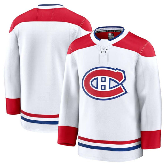 M.Canadiens Fanatics Away Premium Jersey - White Stitched American Hockey Jerseys CROVYIE