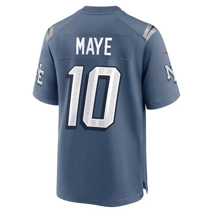 NE.Patriots #10 Drake Maye 2025 Rivalries Collection Game Jersey-CROVYIE - Storm Blue Stitched American Football Jersey-CROVYIE