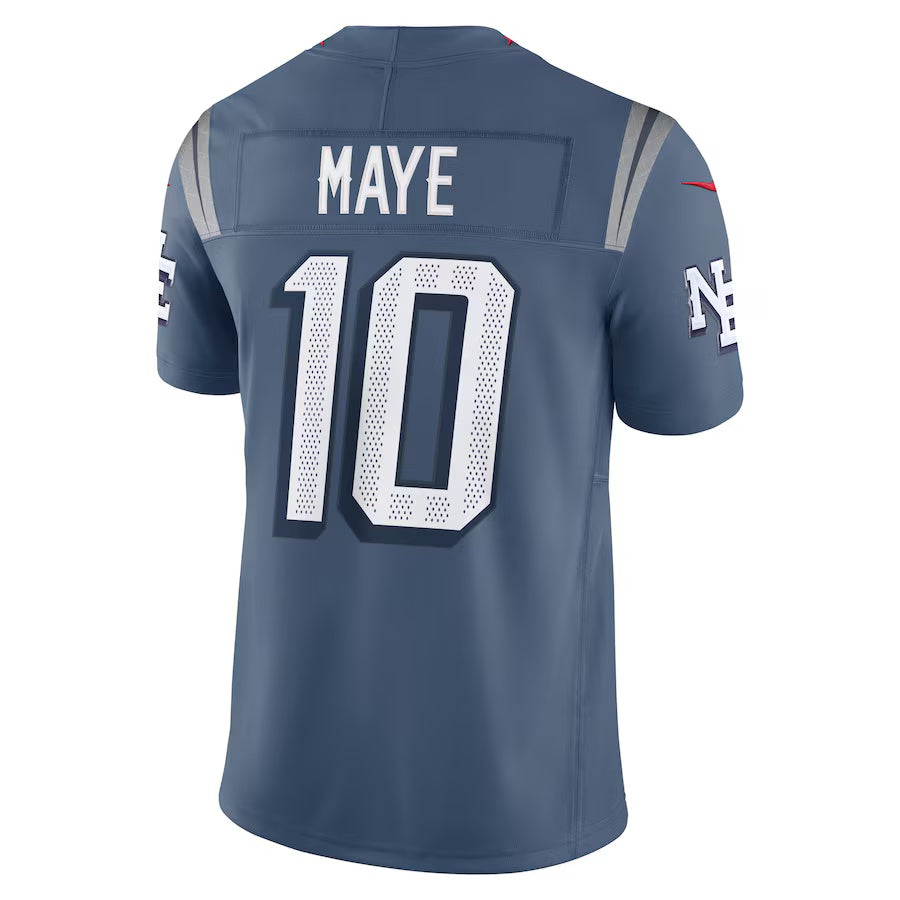 NE.Patriots #10 Drake Maye 2025 Rivalries Collection Limited Jersey-CROVYIE - Storm Blue Stitched American Football Jersey-CROVYIE