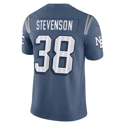 NE.Patriots #38 Rhamondre Stevenson 2025 Rivalries Collection Limited Jersey-CROVYIE - Storm Blue Stitched American Football Jersey-CROVYIE
