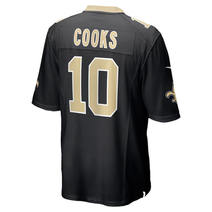 NO.Saints #10 Brandin Cooks Black Team Game Stitched American Football Jersey