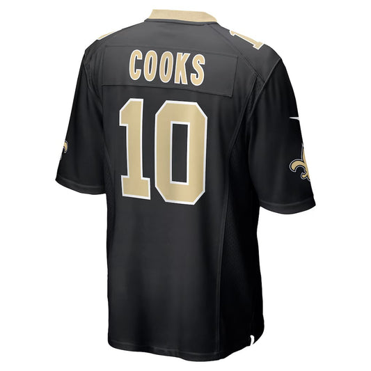 NO.Saints #10 Brandin Cooks Black Team Game Stitched American Football Jersey