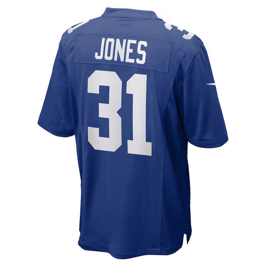 NY.Giants #31 Nic Jones Royal Team Game Stitched American Football Jerseys