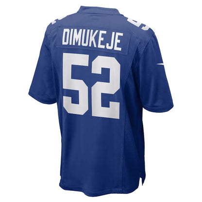 NY.Giants #52 Victor Dimukeje Royal Team Game Stitched American Football Jerseys