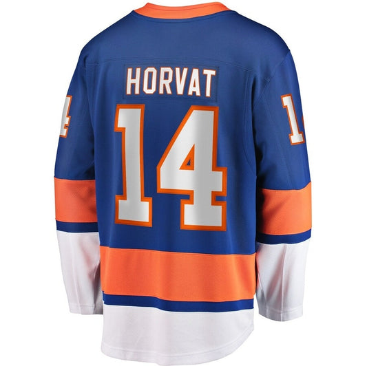 NY.Islanders #14 Bo Horvat Fanatics Home Breakaway Jersey -Blue Stitched American Hockey Jerseys CROVYIE