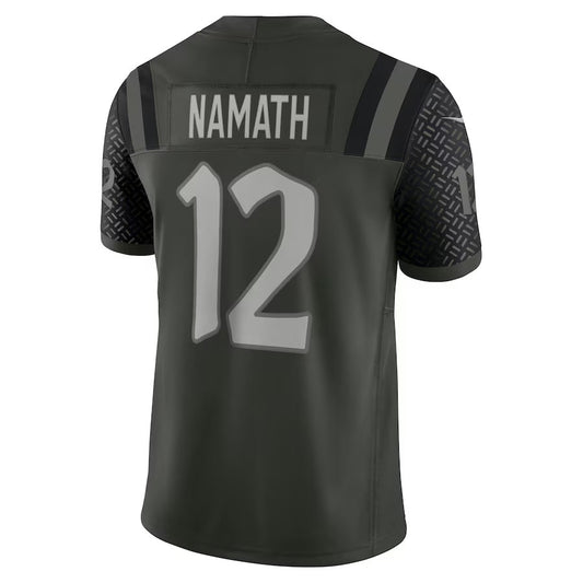 NY.Jets #12 Joe Namath 2025 Rivalries Collection Retired Player Limited Jersey-CROVYIE - Gotham Green Stitched American Football Jersey-CROVYIE