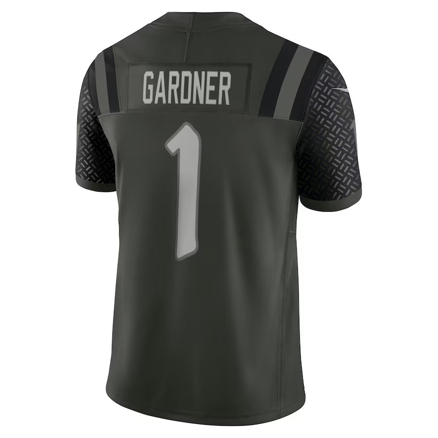 NY.Jets #1 Ahmad Sauce Gardner 2025 Rivalries Collection Limited Jersey-CROVYIE - Gotham Green Stitched American Football Jersey-CROVYIE