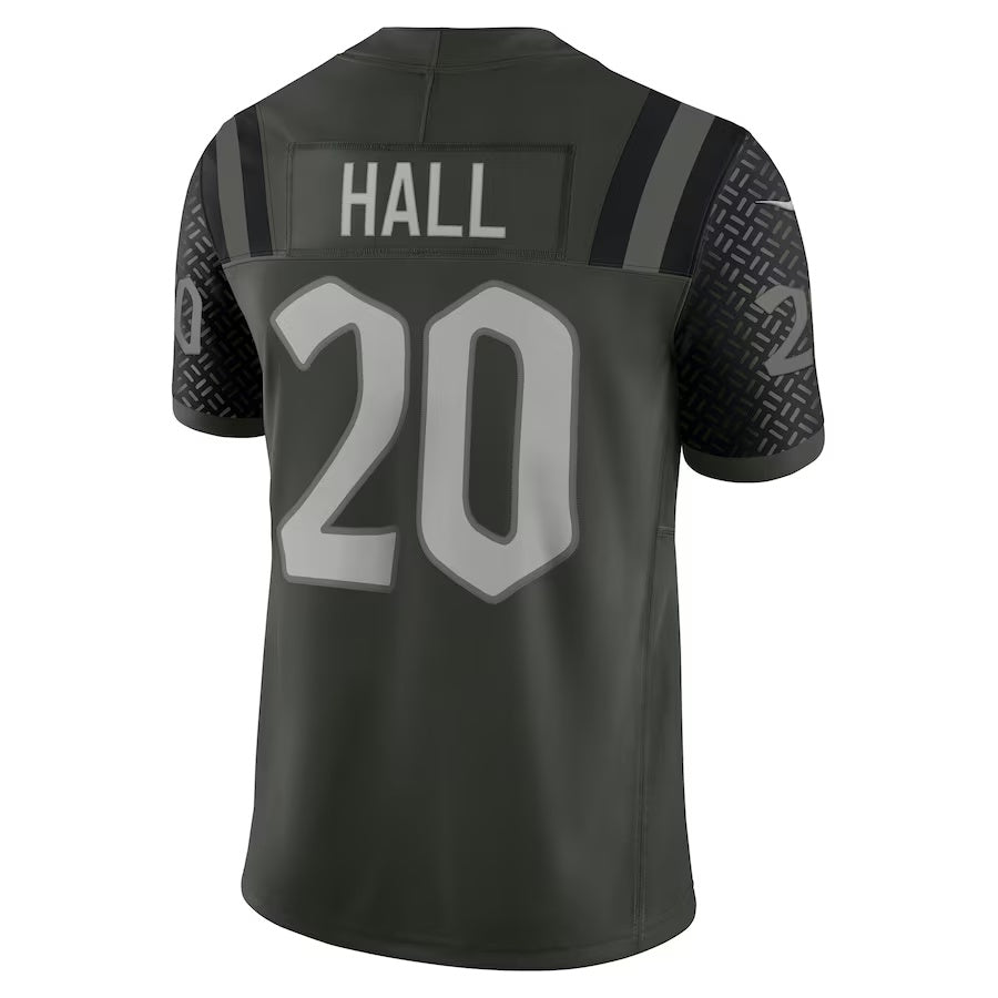 NY.Jets #20 Breece Hall 2025 Rivalries Collection Limited Jersey-CROVYIE - Gotham Green Stitched American Football Jersey-CROVYIE