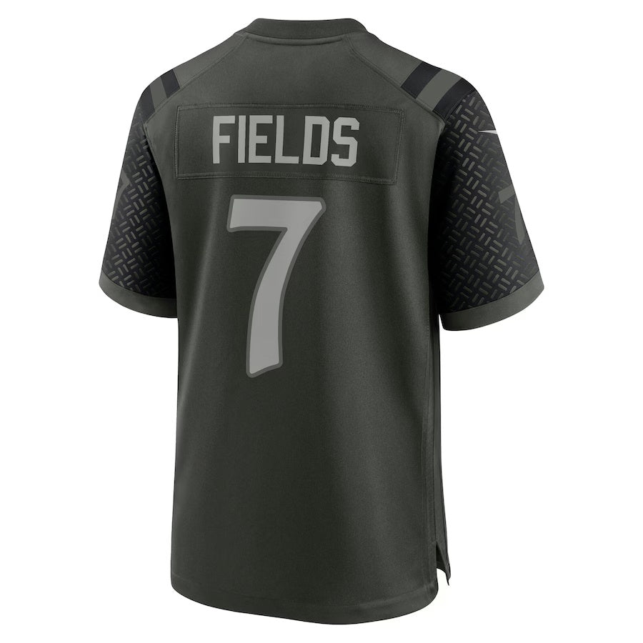 NY.Jets #7 Justin Fields 2025 Rivalries Collection Game Jersey-CROVYIE - Gotham Green Stitched American Football Jersey-CROVYIE