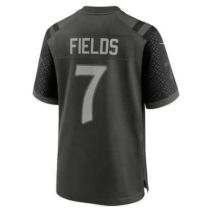 NY.Jets #7 Justin Fields 2025 Rivalries Collection Game Jersey-CROVYIE - Gotham Green Stitched American Football Jersey-CROVYIE