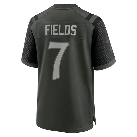 NY.Jets #7 Justin Fields 2025 Rivalries Collection Game Jersey-CROVYIE - Gotham Green Stitched American Football Jersey-CROVYIE