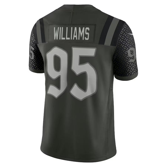 NY.Jets #95 Quinnen Williams 2025 Rivalries Collection Limited Jersey-CROVYIE - Gotham Green Stitched American Football Jersey-CROVYIE