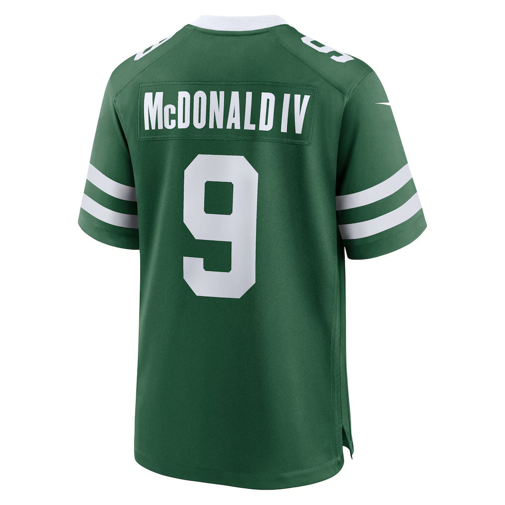 NY.Jets #9 Will McDonald IV Legacy Green Team Game Stitched American Football Jerseys