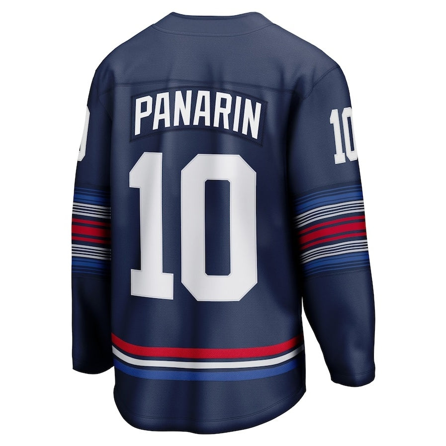 NY.Rangers #10 Artemi Panarin Fanatics Alternate Premier Breakaway Player Jersey - Navy Stitched American Hockey Jerseys CROVYIE