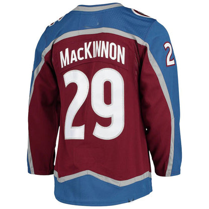 C.Avalanche #29 Nathan MacKinnon Home Primegreen Authentic Pro Player Jersey  Burgundy Stitched American Hockey Jerseys CROVYIE