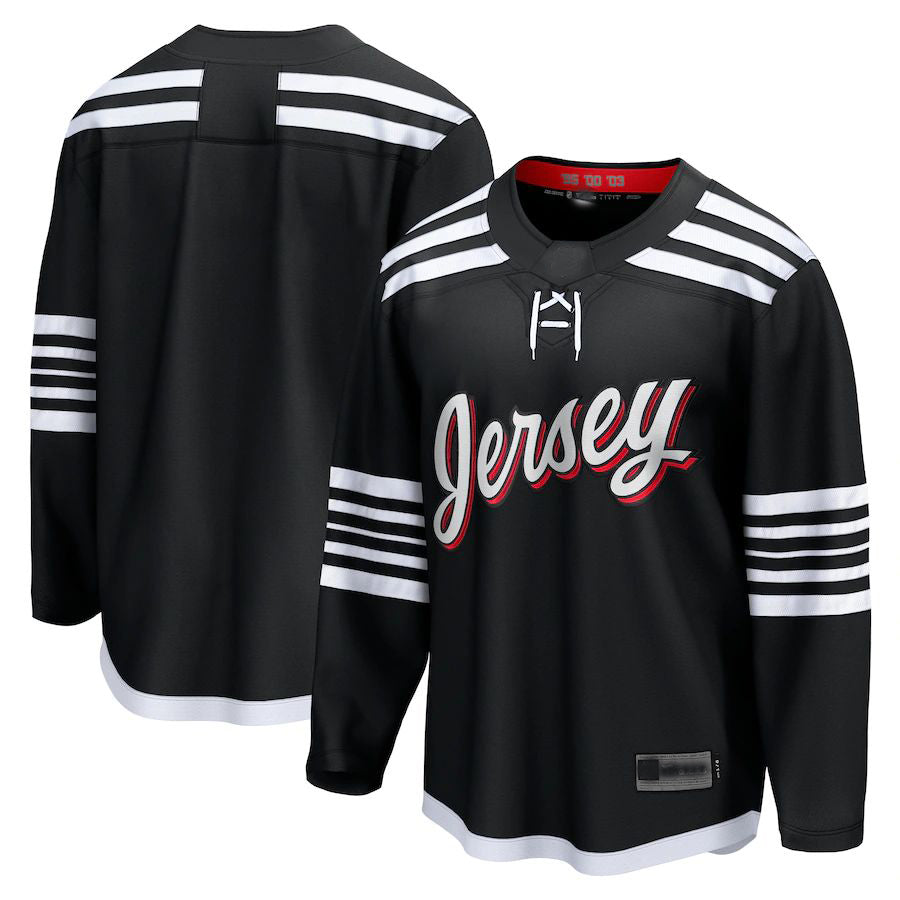 NJ.Devils anatics Branded Alternate Premier Breakaway Team Jersey Black Stitched American Hockey Jerseys CROVYIE